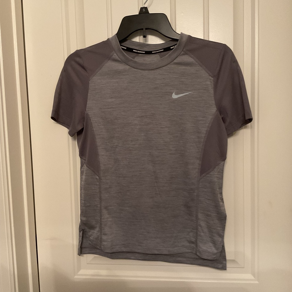 Nike Running Light Gray Performance Tee